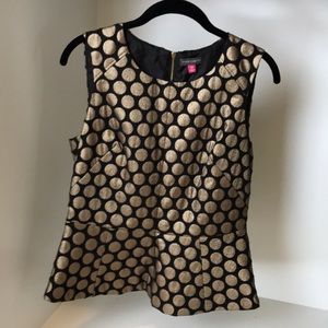 Vince Camuto peplum sleeveless top